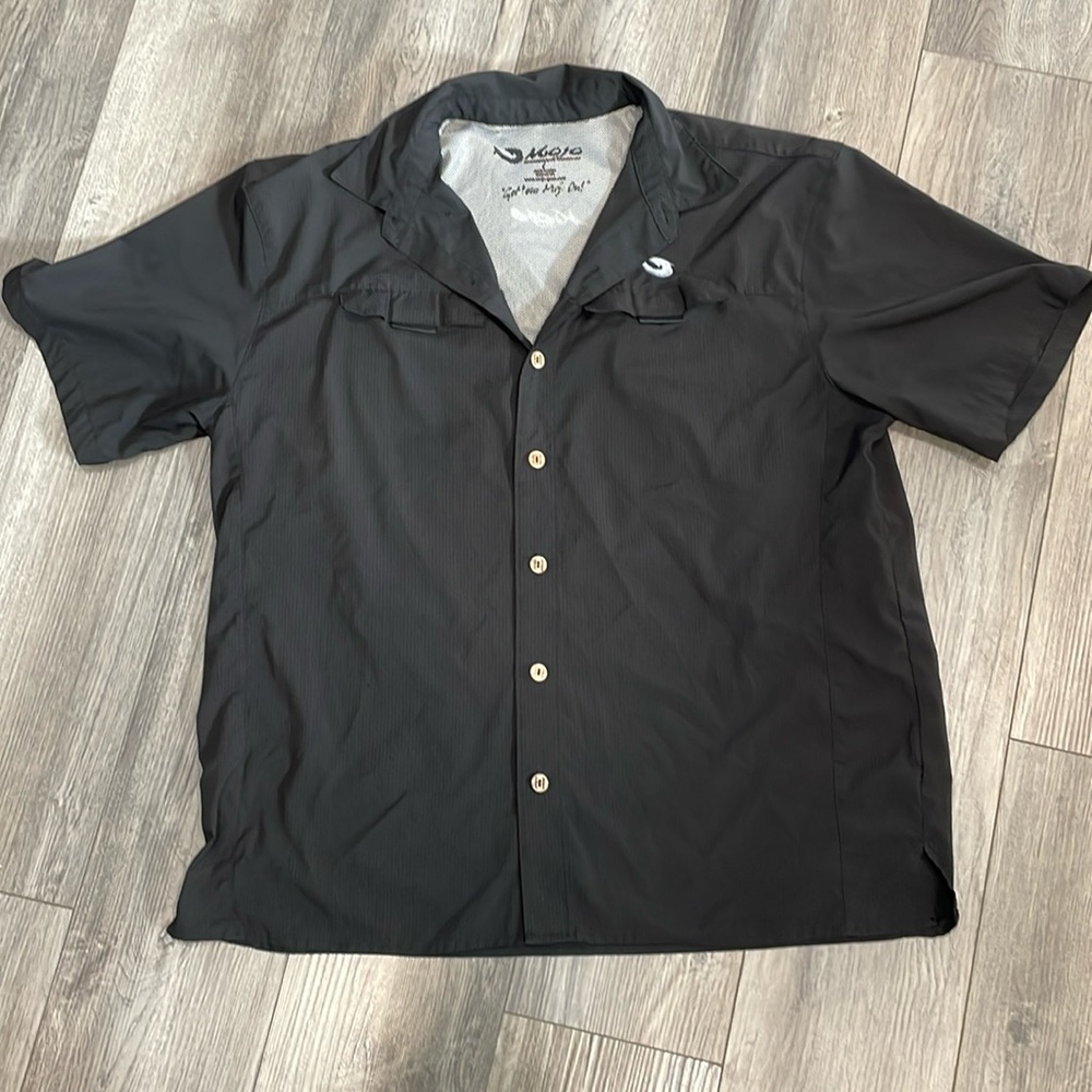 Mojo black fishing shirt